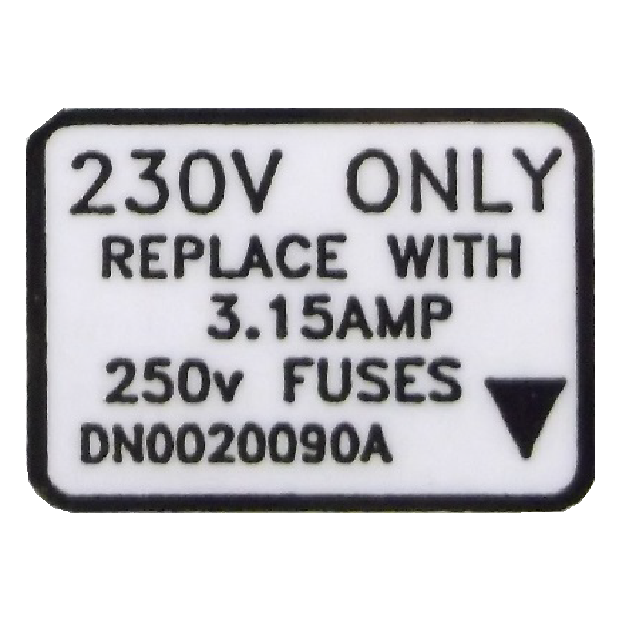DN0020090 | CALCOMANÍA SOLO 230 V CA